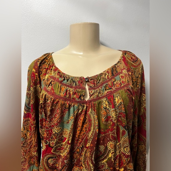 Ralph Lauren Multicolor Paisley Blouse - Picture 3 of 4